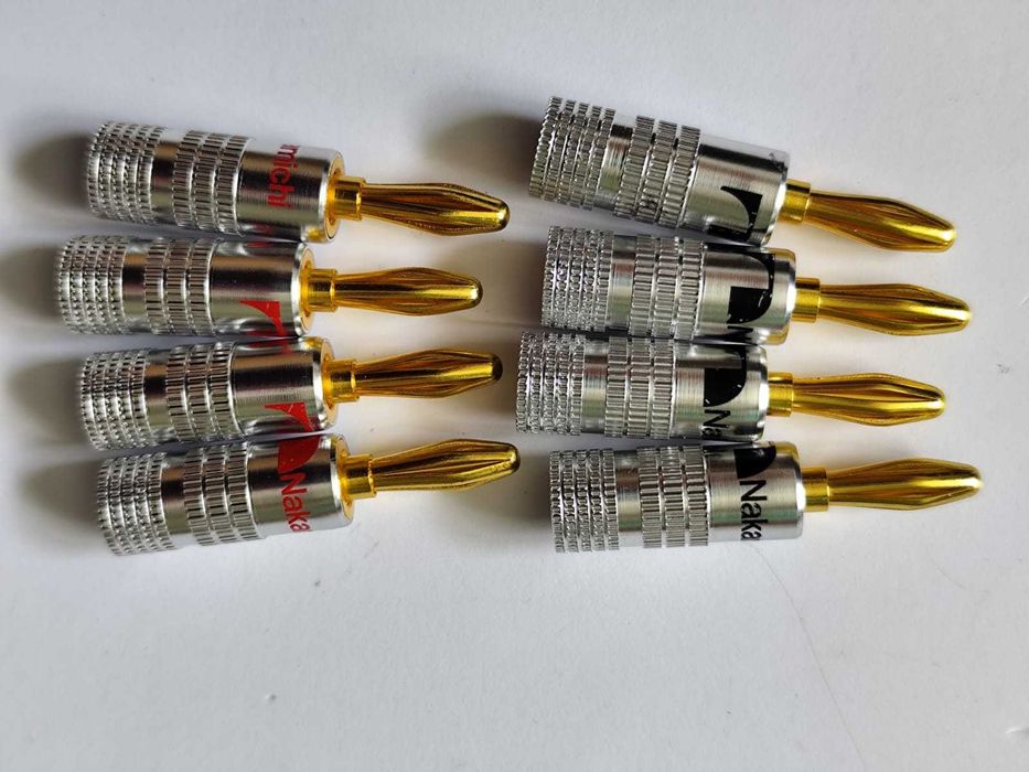 Conectori Nakamichi tip banana 4mm - 8 buc.