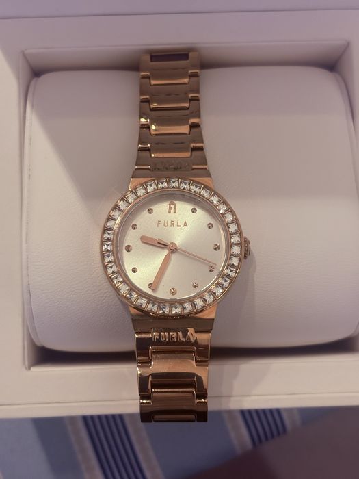 Furla дамски часовник, цвят розово злато
