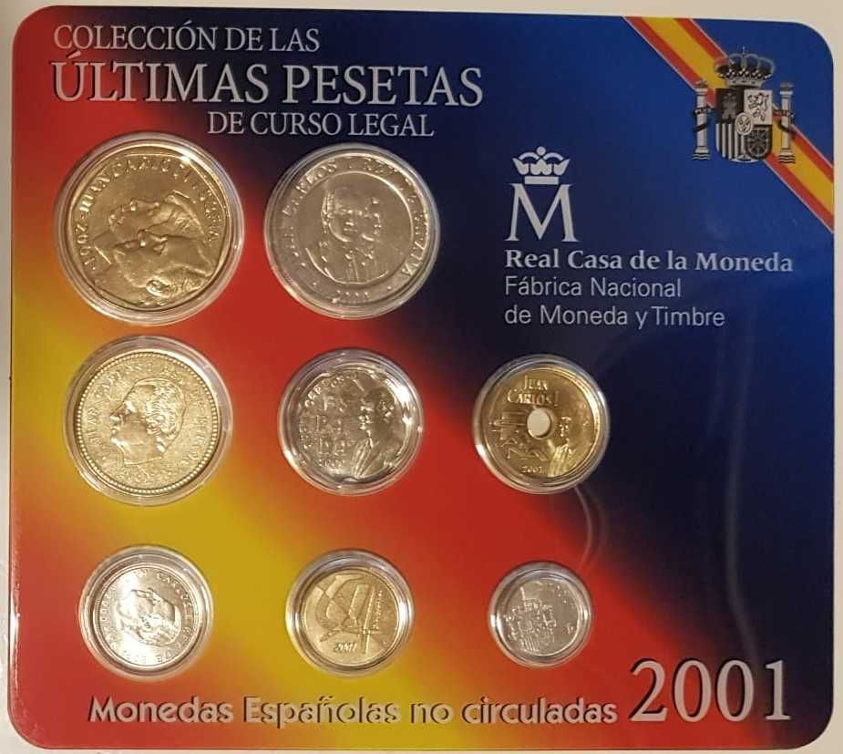 Blister 8 monede Ultimile Pesetas