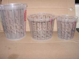 Pahare gradate vopsea