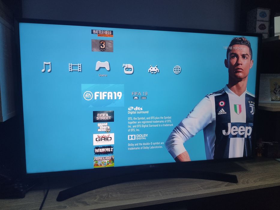 Consola Sony PS3 Slim 500Gb 20jocuri GTA V Fifa19