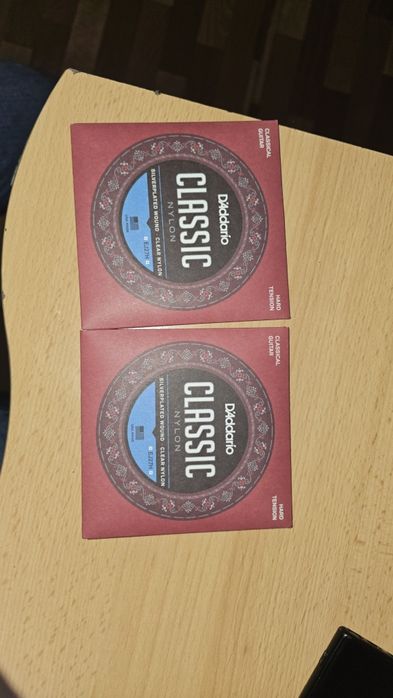 Нейлоновые струны. D'addario classic. EJ27H. Hard tension. USA MADE.