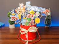 Toppere tort personalizate Blue & Mario+ TRANSPORT GRATUIT