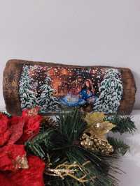 Ръчно изработени Коледни сувенири върху керемида