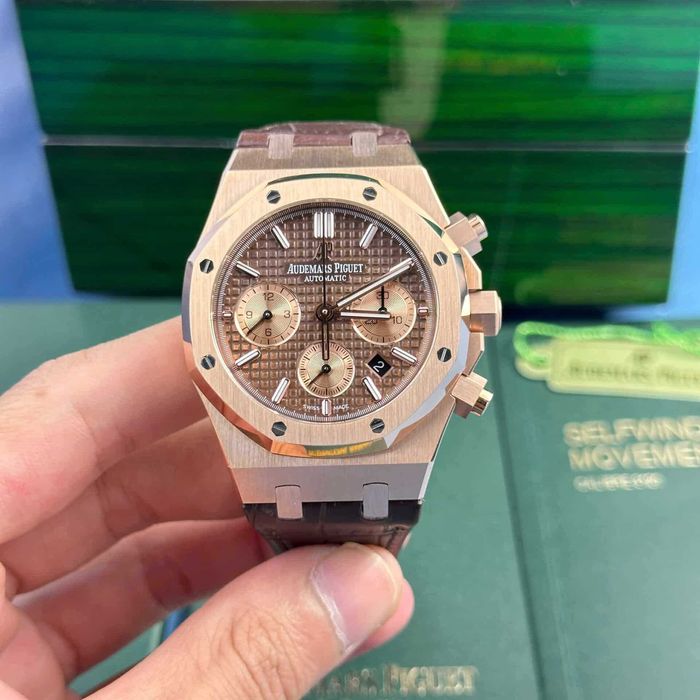 audemars piguet royal oak  злато/ кожа