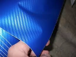 folie carbon 3d albastru deschis poze reale bubble free