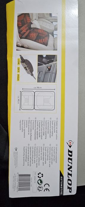 Husa scaun auto cu incalzire, Dunlop, noua