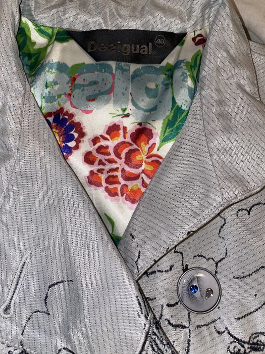 Trench, palton brocart Desigual mărimea 40