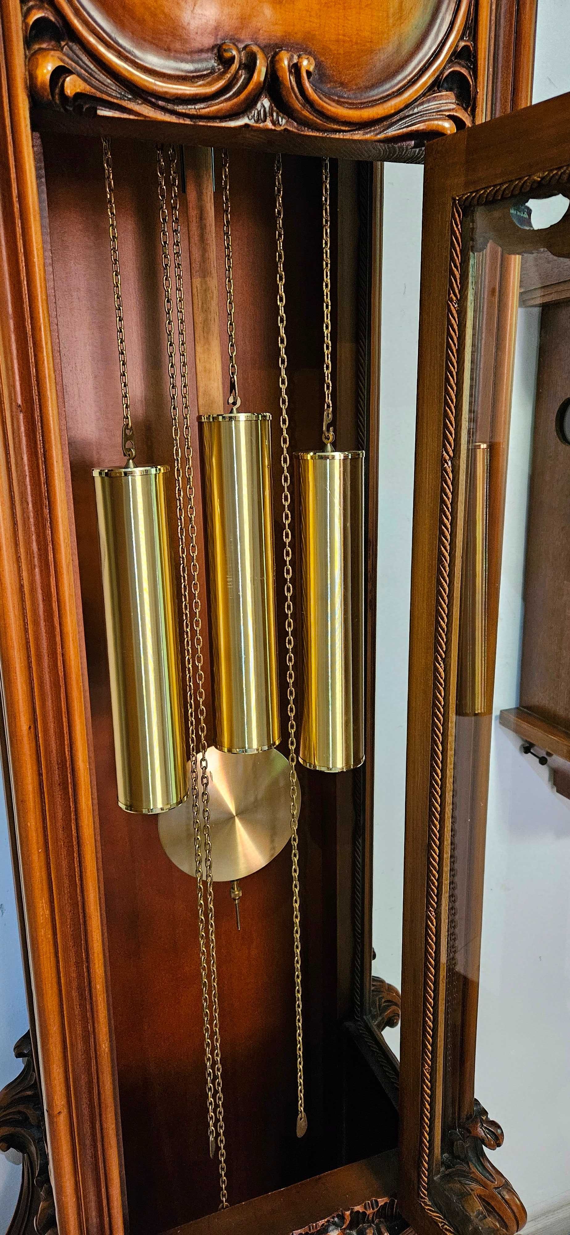Ceas de podea cu pendul si 3 greutati Italia