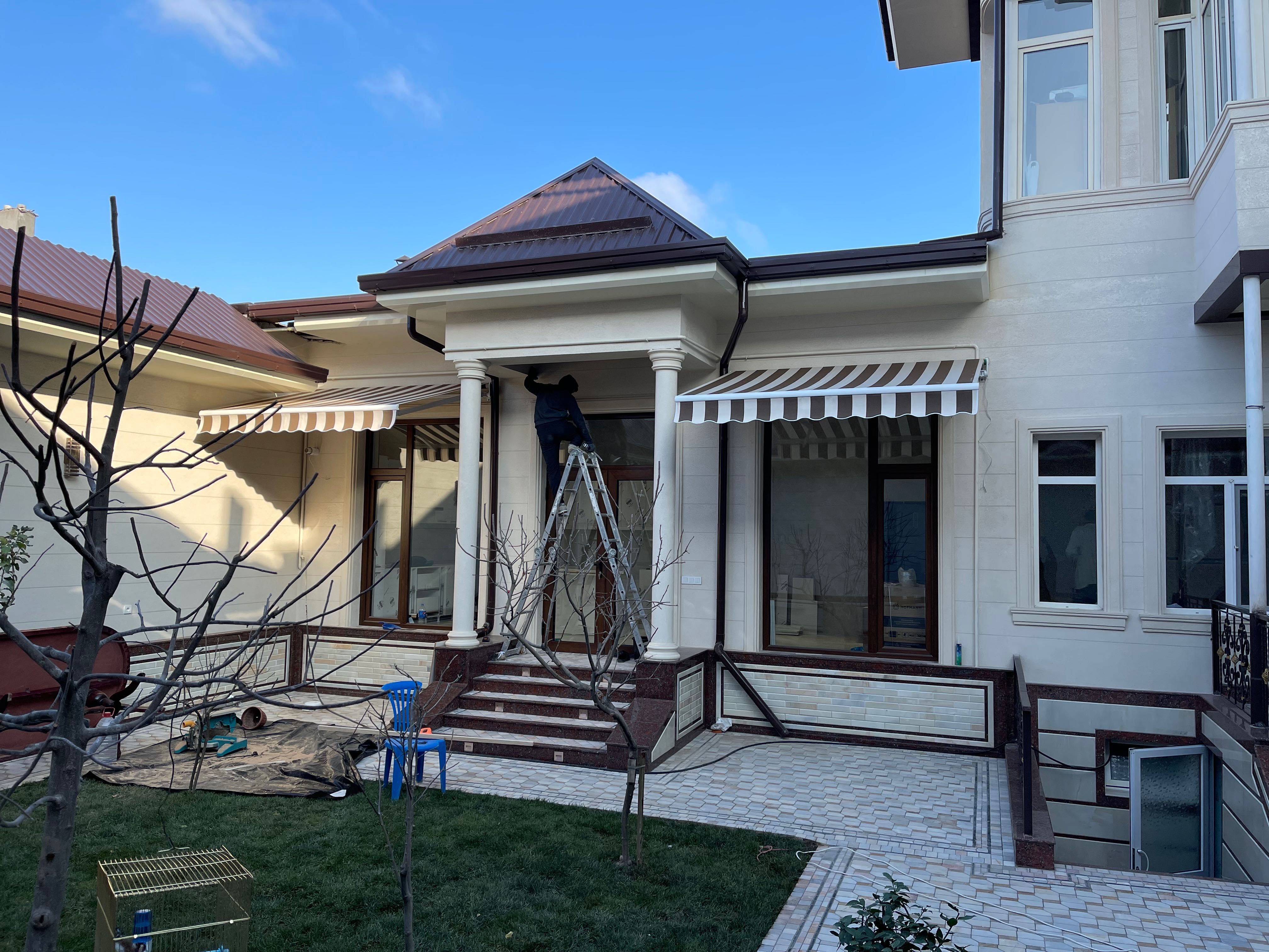 Маркизы,навесы, тенты зонтик ,соябон , уличные ткань