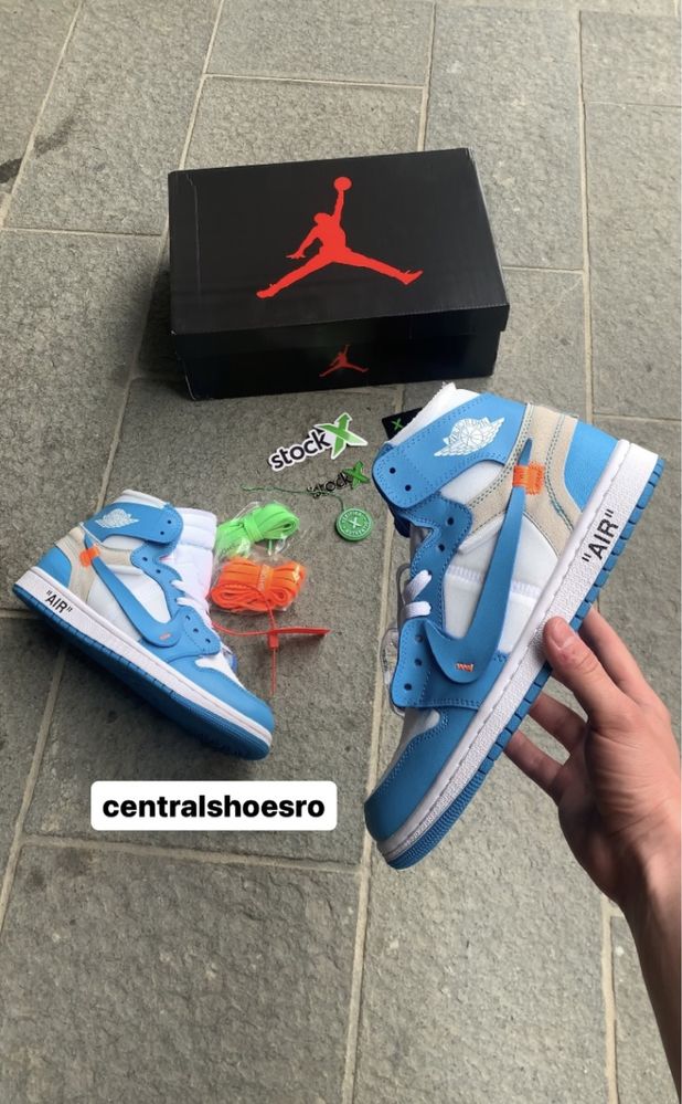 Sneakers Jordan 1 Off-White University Blue