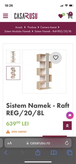 Vand biblioteca tineret, sistem Namek