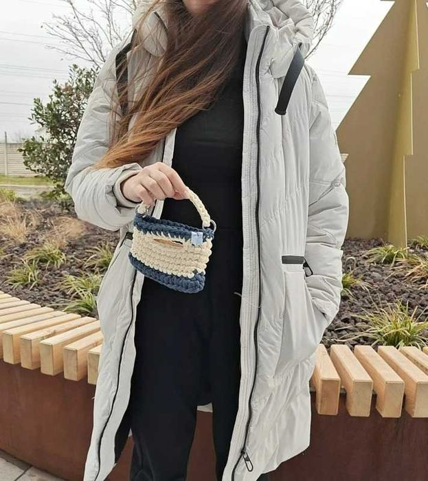 Geantă croșetată unică