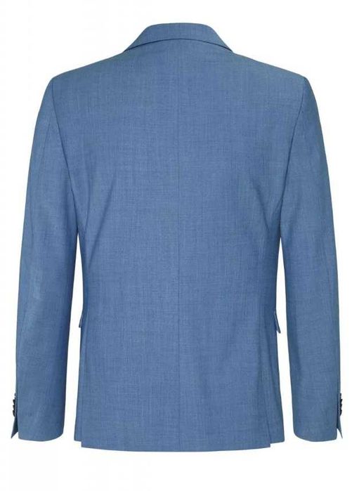Sacou blazer slim 46 S premium Cinque NOU lana respirabila bleu ciel