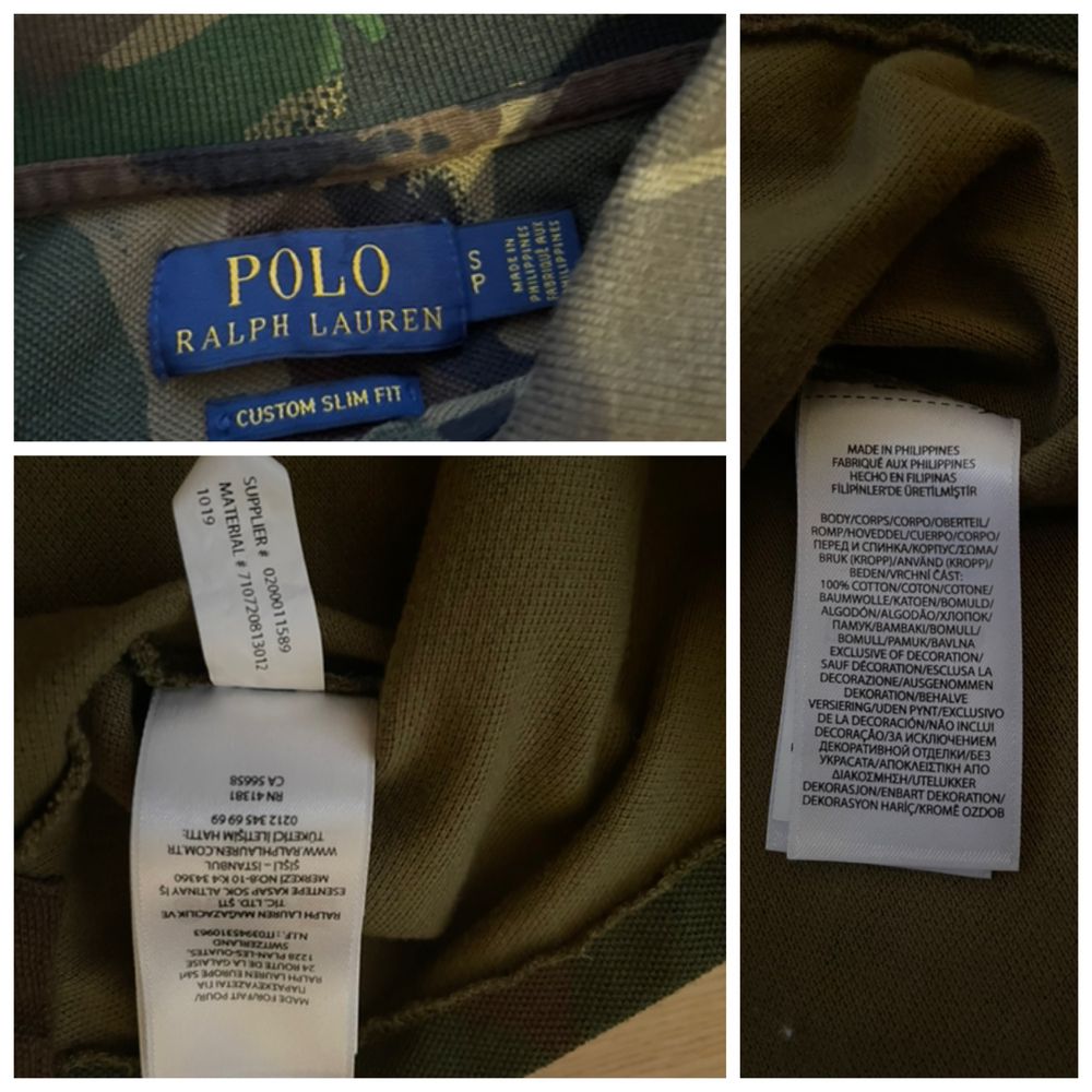Tricou barbat Polo Ralph Lauren Camuflaj,guler polo - S (100% original