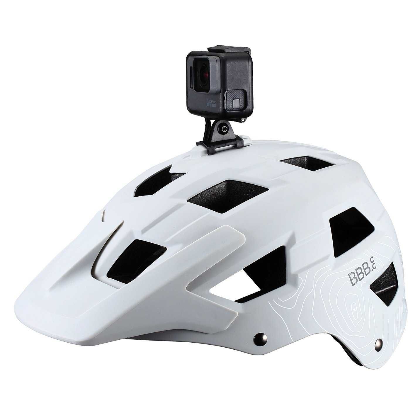 BBB Nanga BHE-54 MTB casca M (54-58 cm) + suport GoPro - alb