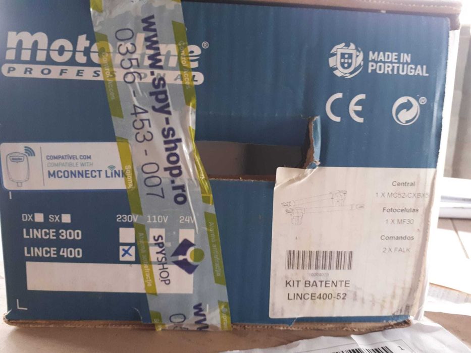 Automatizare poarta batanta Motorline LINCE 400 - 230V, cu factura
