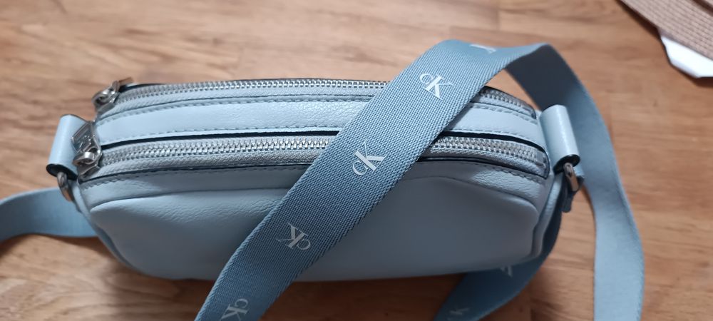 Чанта за през рамо Calvin Klein светло синя