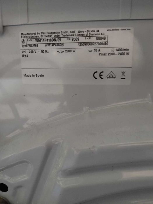 Masina de spalat Siemens IQ500 - 250 lei