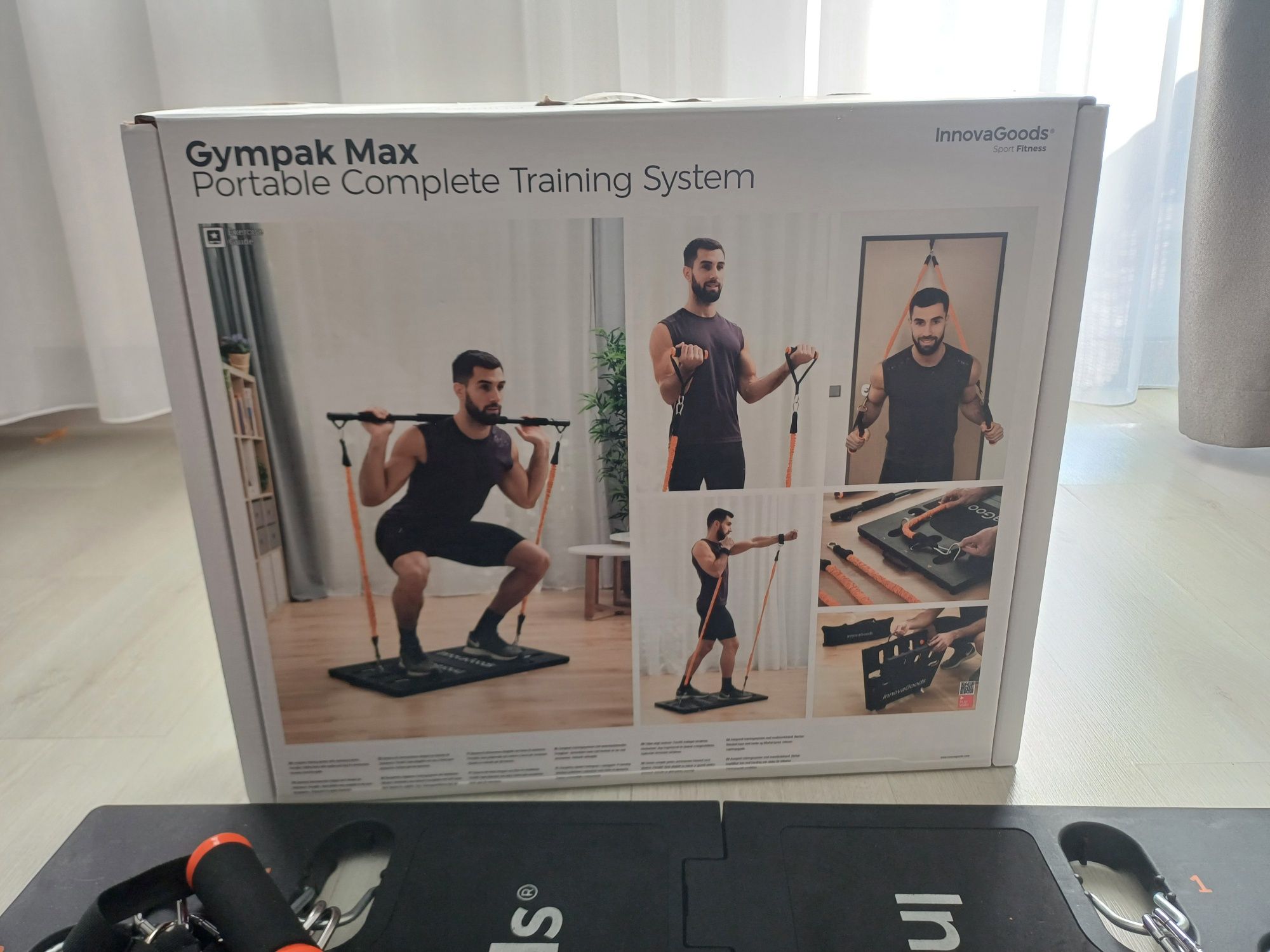 Fitness complet de antrenament portabil cu ghid de exerciții Gympak
