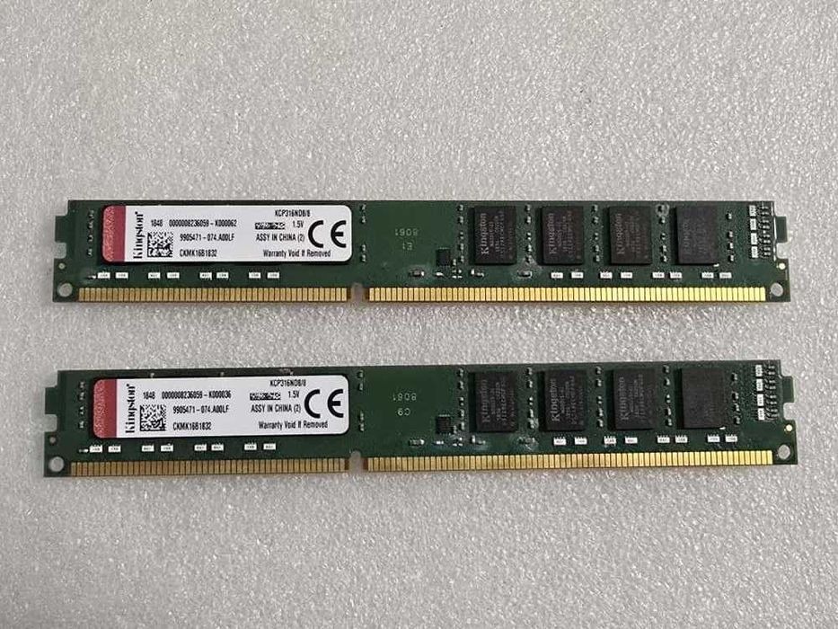 Kit memorie RAM desktop Kingston 16GB 2 x 8GB DDR3 1600MHz KCP316ND8/8