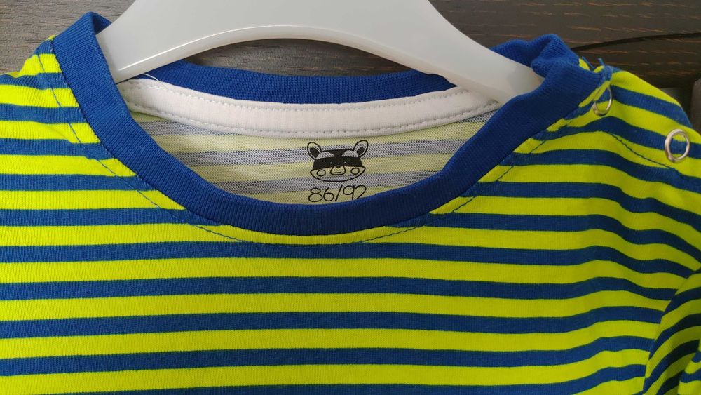 Set  salopeta, blugi + 4 bluze maneca lunga 100% bc mar 86/92, 1/2 ani