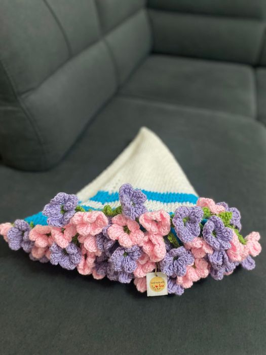 Fata de masa/paturica bebelusi tip buchet de flori