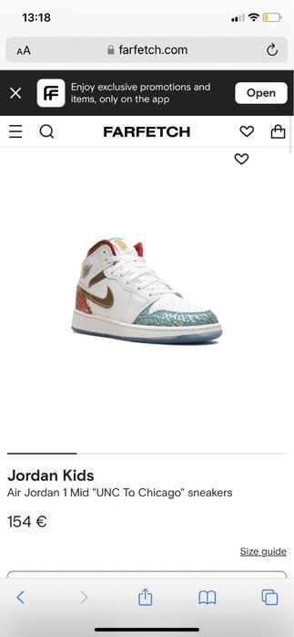 Jordan -Air Jordan 1 Mid GS UNC to Chicago marimea 36,5
