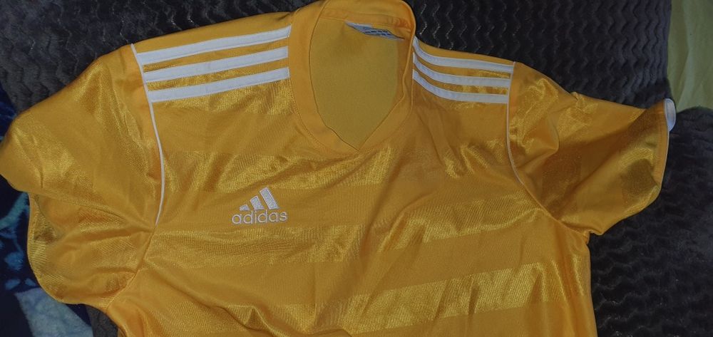 Tricou sport Adidas ClimaLite culoare galben marime S-M