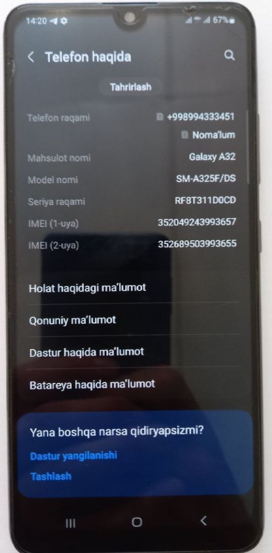 Samsung galaxy A32