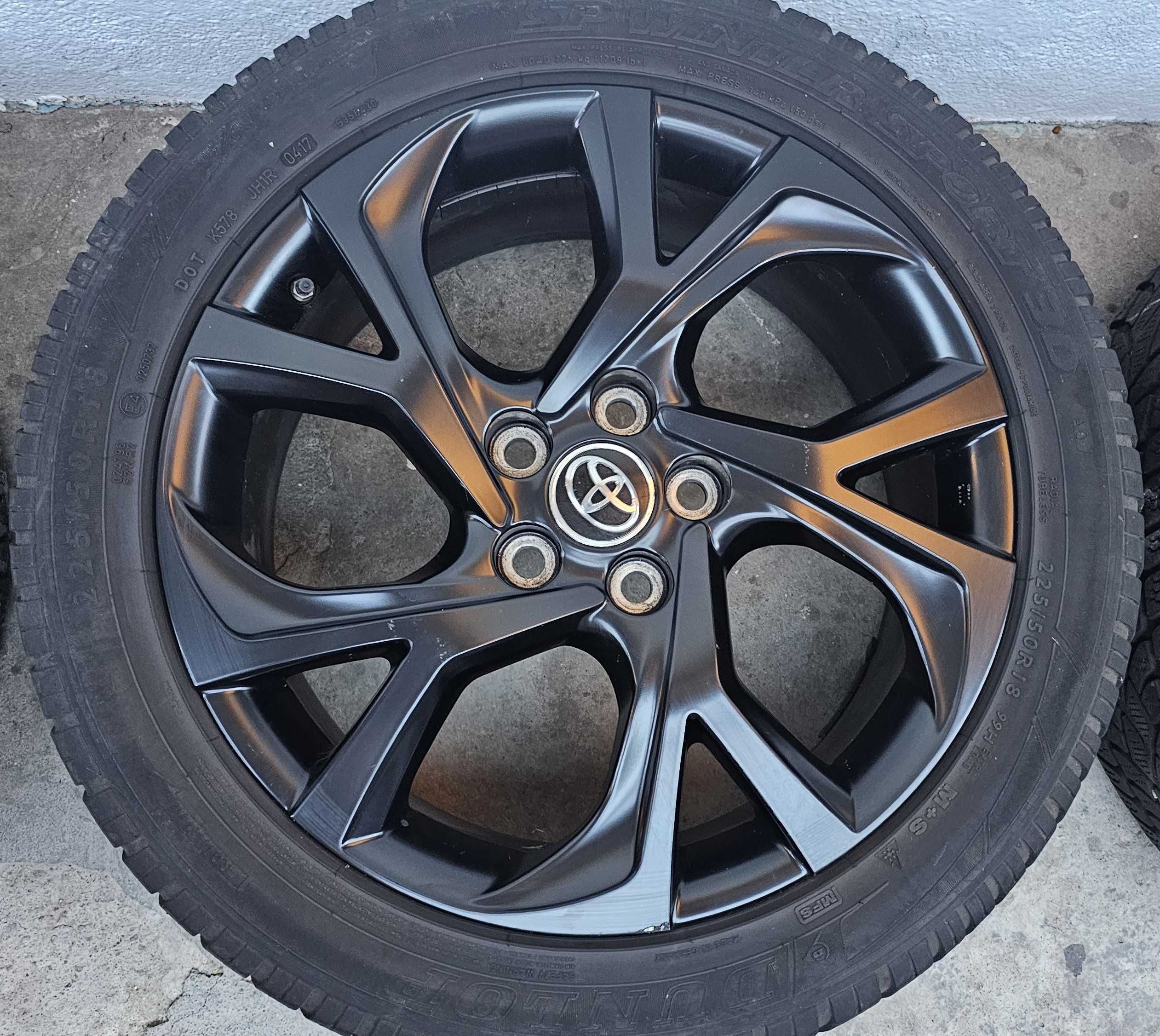 Jante 18" Toyota C-HR CHR RAV4 Anvelope iarna Dunlop 225 50 18 senzori