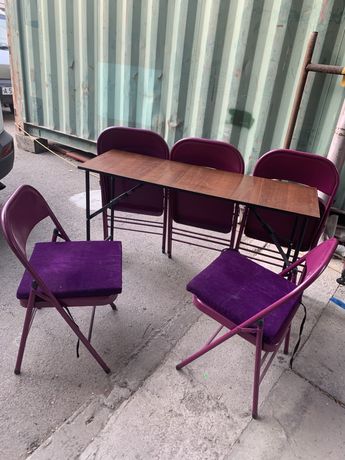 Складные стулья  и складной столик дешево