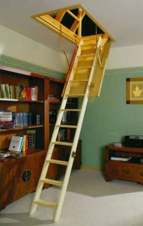 Чердачная лестница раскладная люк складная на чердак  на мансарду