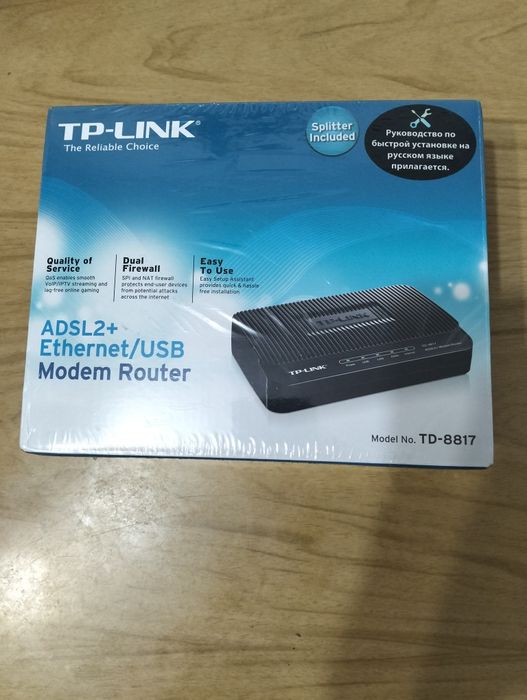 ADSL2+ модем роутер.