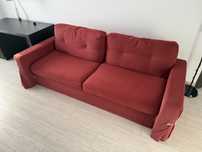 Canapea extensibila 3 locuri si birou Ikea