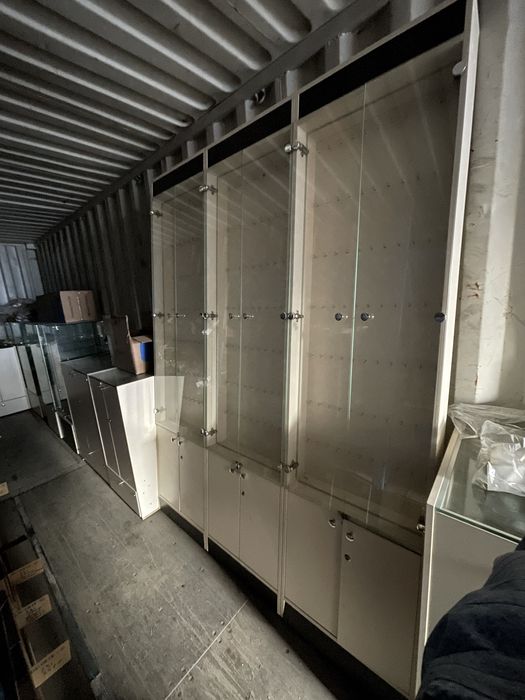 Продам витрины стекло + ЛДСП, для островка, б/у