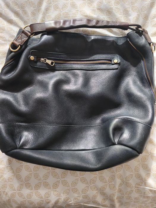 Geanta de piele Massimo dutti