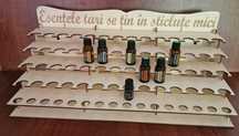 Raft pentru 72 sticluțe uleiuri esențiale doTERRA .