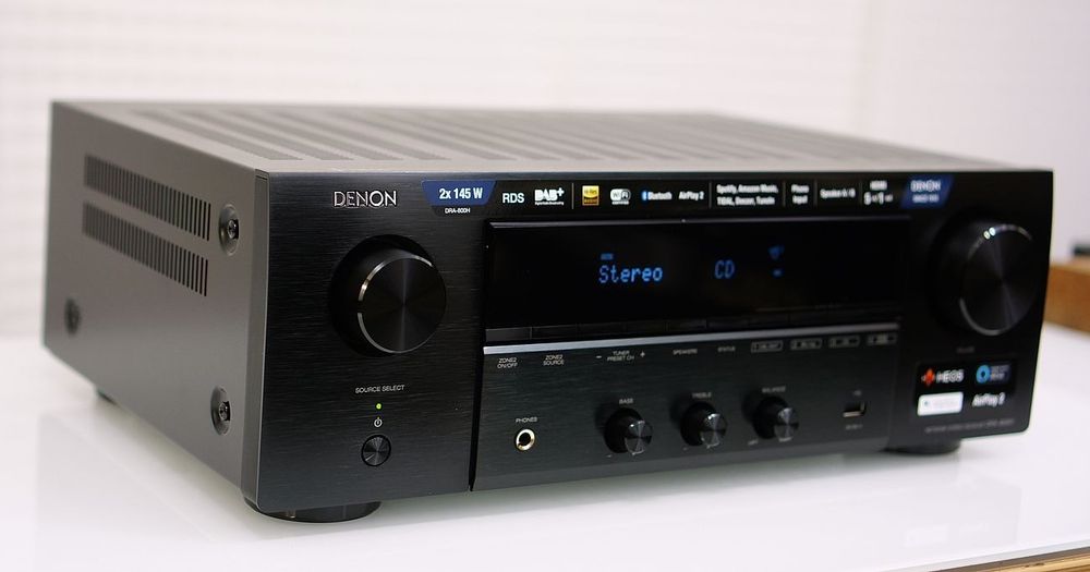 Receiver stereo DENON (HDMI Arc, Wi-Fi, Bluetooth, HEOS, 4k, 2x100w)
