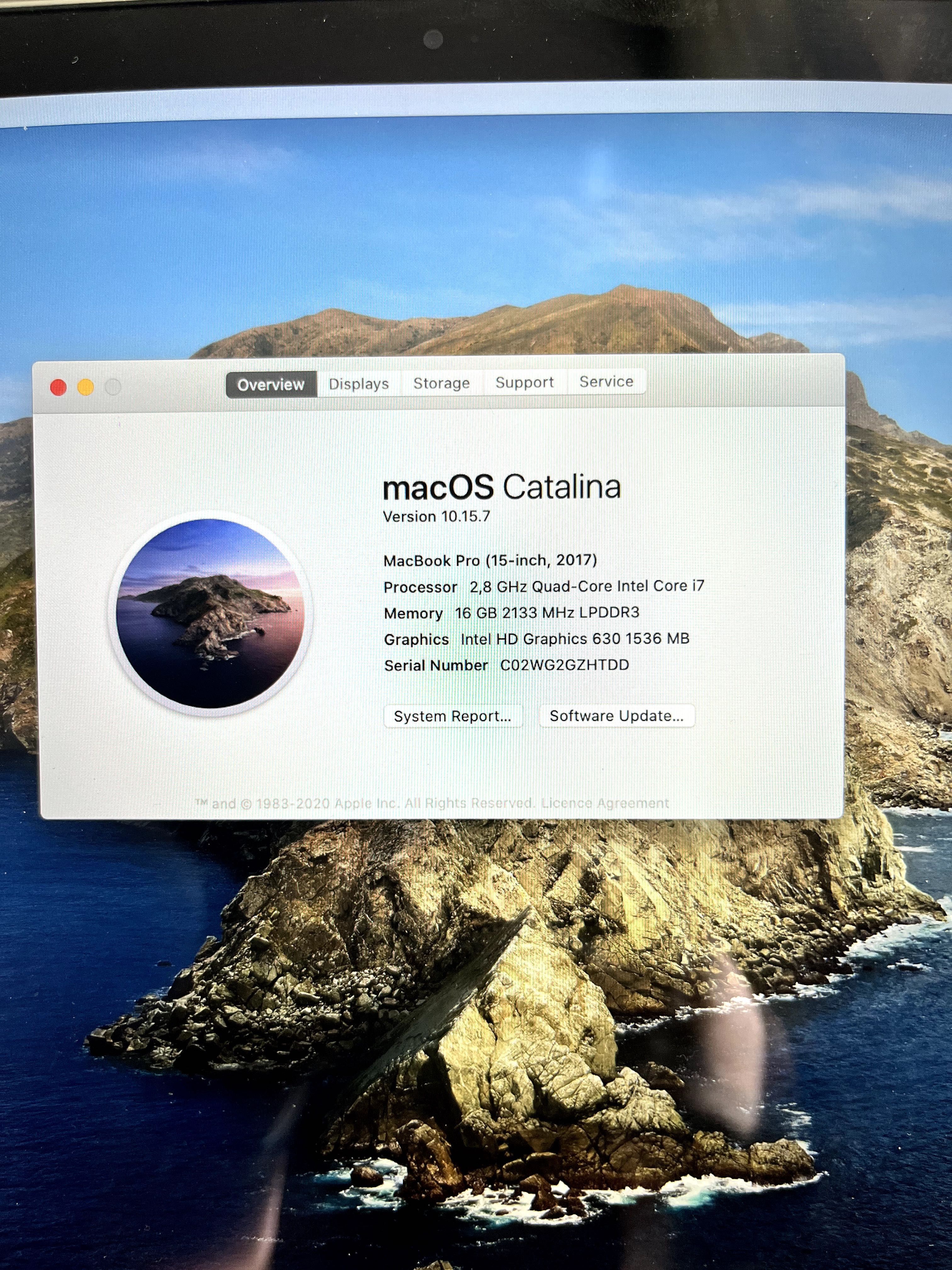 MacBook Pro 15" (2017) – 2.8 GHz i7, 16 GB RAM, 1 TB SSD, отличен