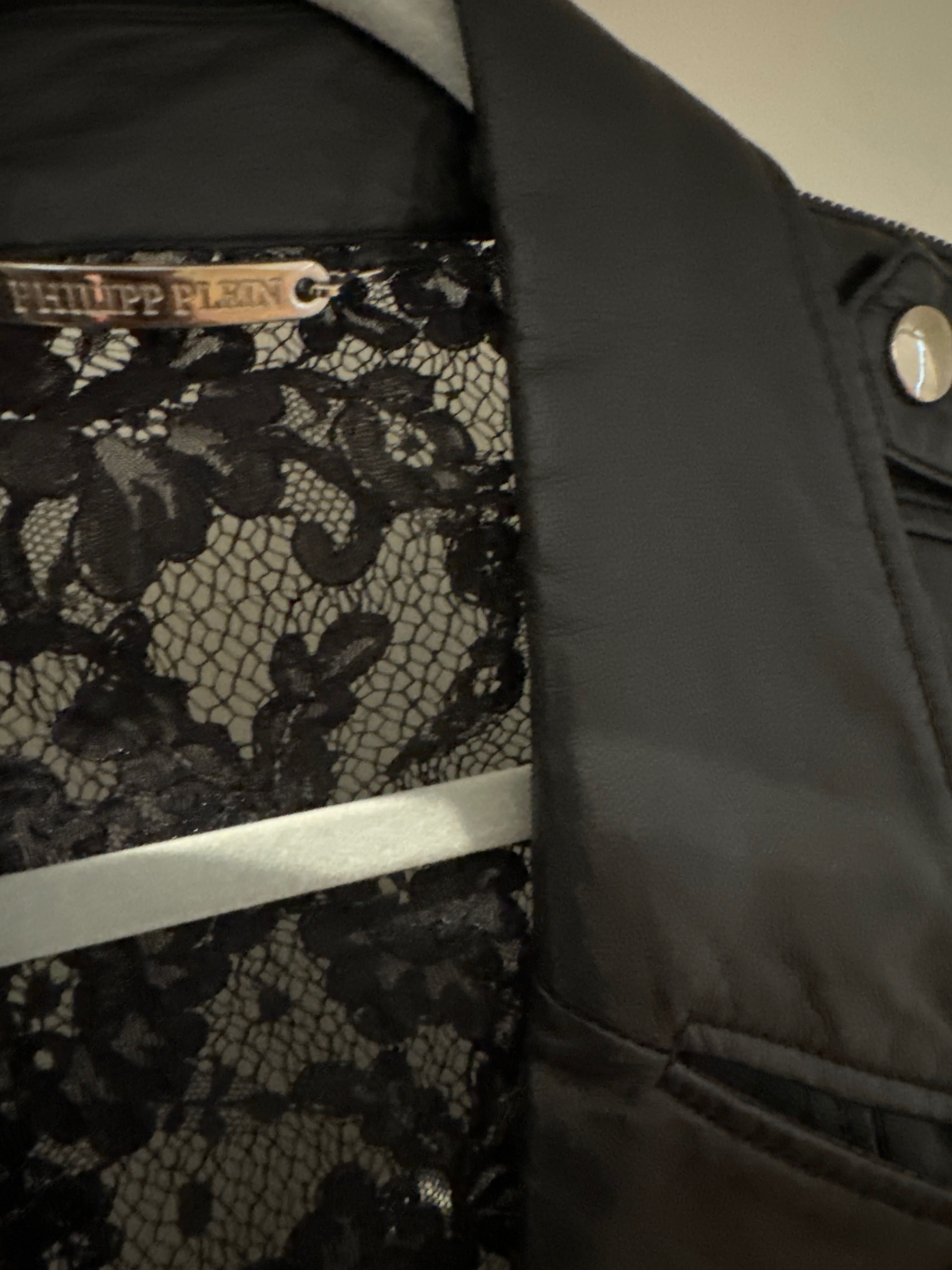 Кожен елек Philipp Plein