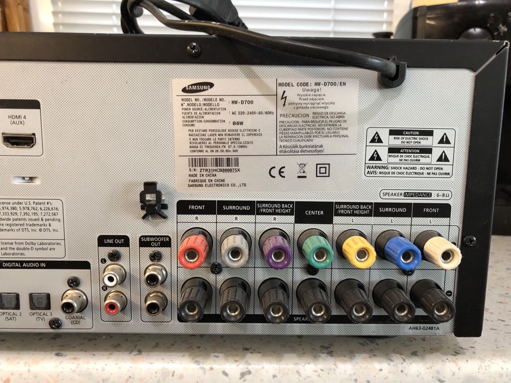 Samsung HW-D700 resiver