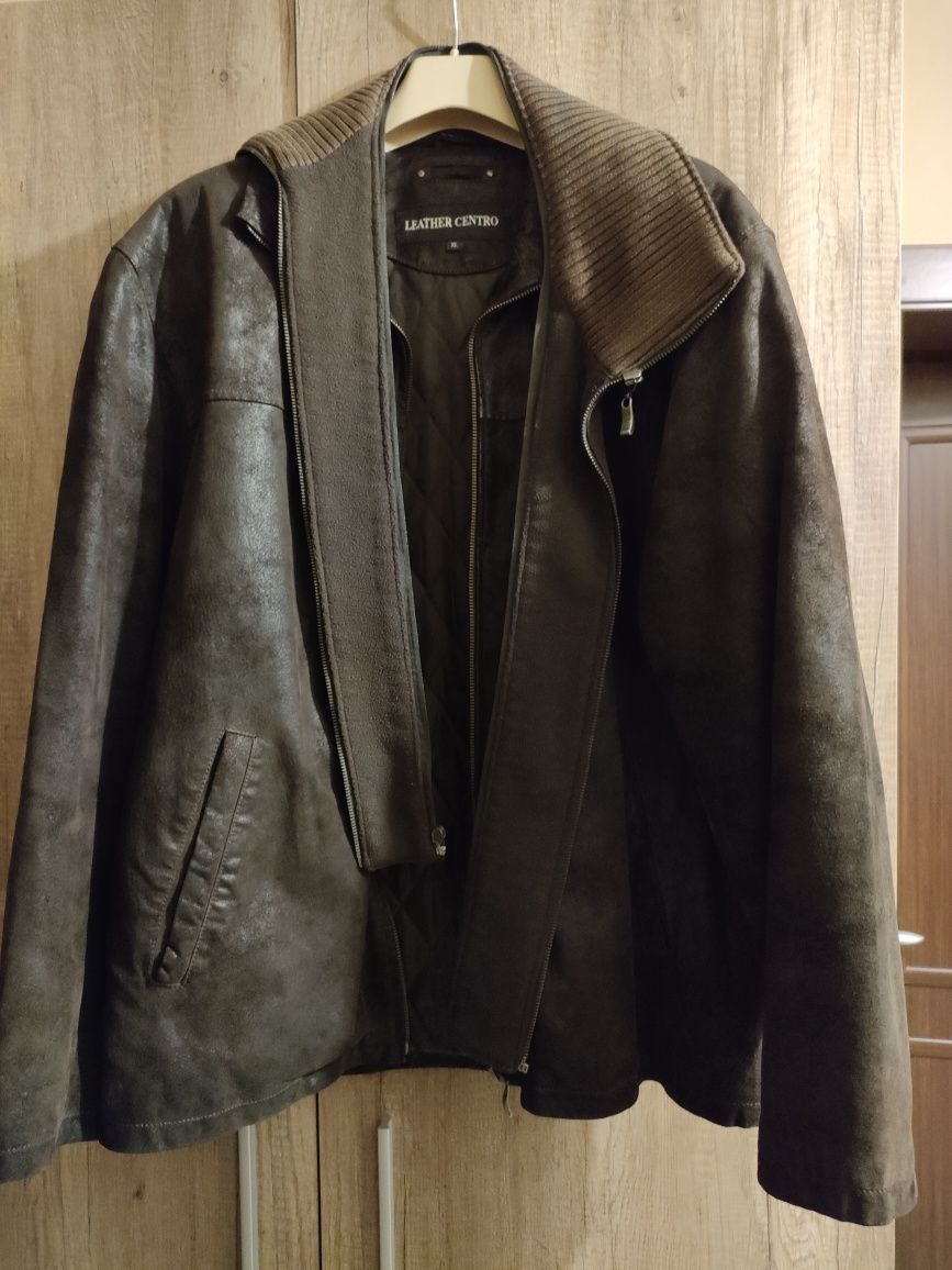 Vând Geaca Piele XL 54 bărbați, Brown, maro