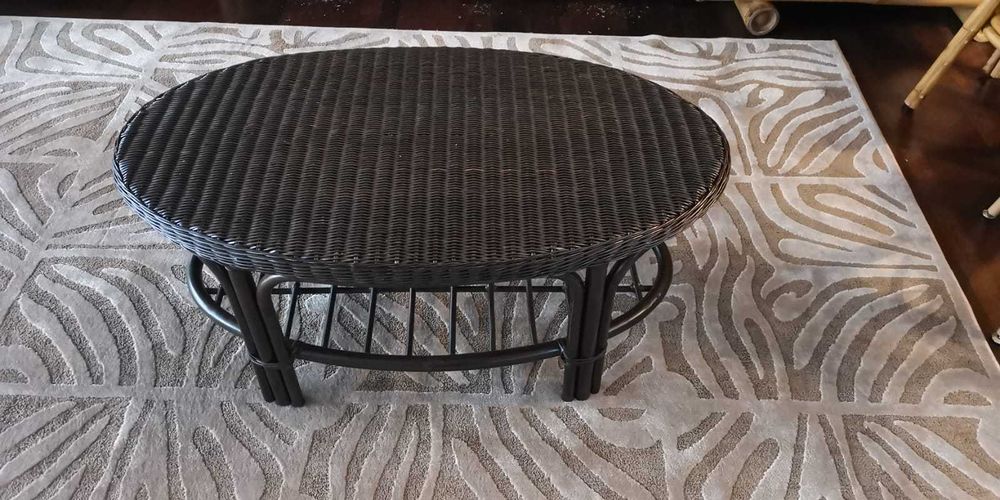 Masa bambus ratan living terasa gradina  mobexpert