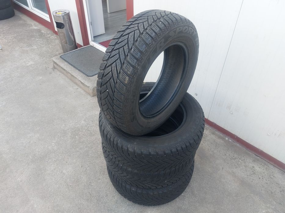 100 lei bucata! Set anvelope M+S/IARNA 195 65 15 Dunlop! 7 mm