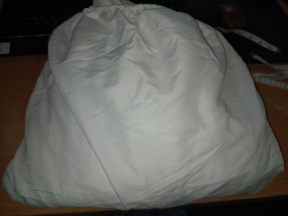 Cearsaf Utopia Bedding, 160 x 200 x 35 cm, microfibra, alb