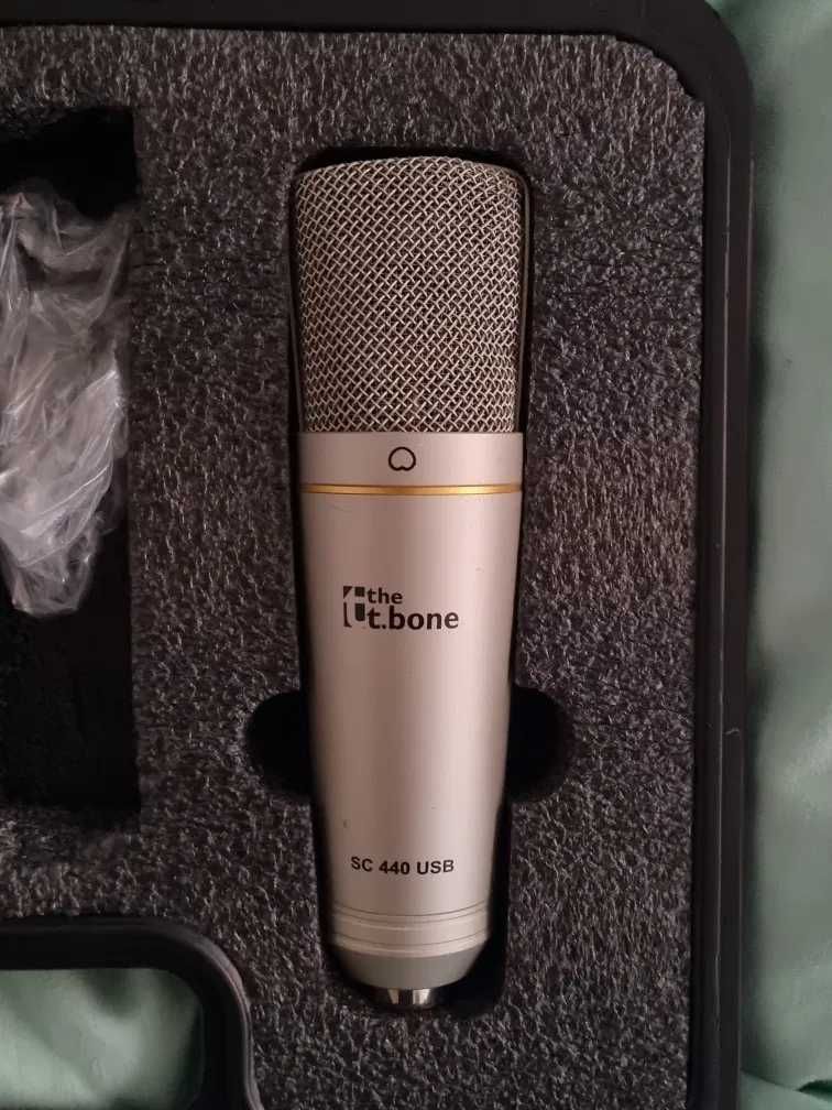 SC440 usb microfon cu condensato  pentru home studio sau gaming