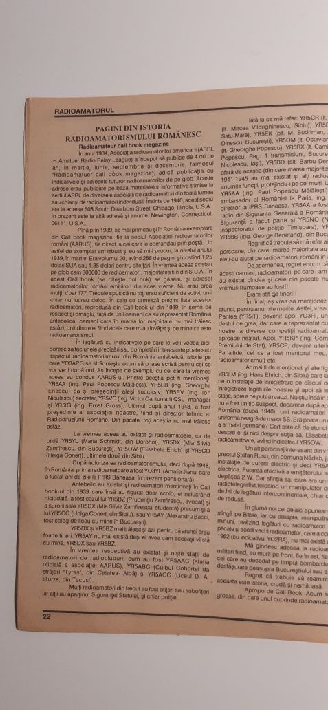 Revista Radioamator YO 1990 - 1993 si altele