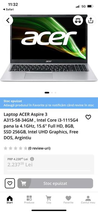 Laptop Acer Aspire