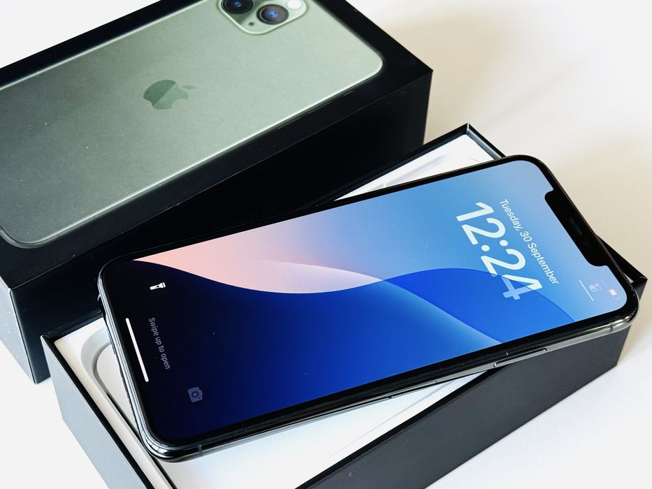 Iphone 11 Pro Max 64GB Green 100% Батерия! Гаранция 3 месеца